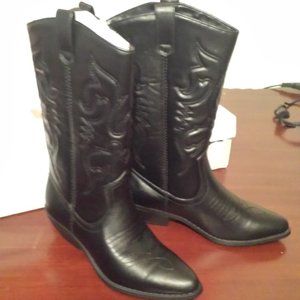 Black Soda cowboy boots Size 7 Ladies